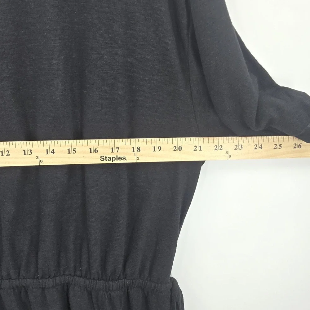 NWT Old Navy Dress Womens‎ XXL Tie Waist Black Knee Length